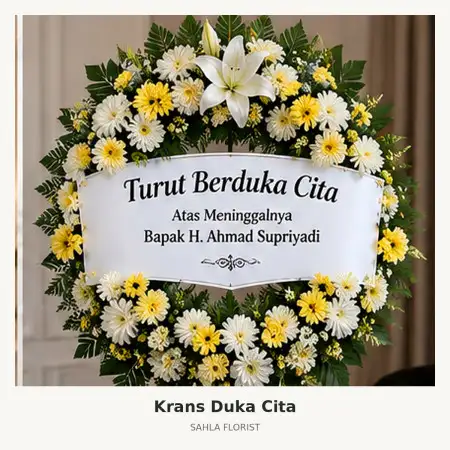Krans Bunga Duka Bali