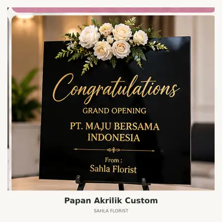Papan Bunga Akrilik Bali